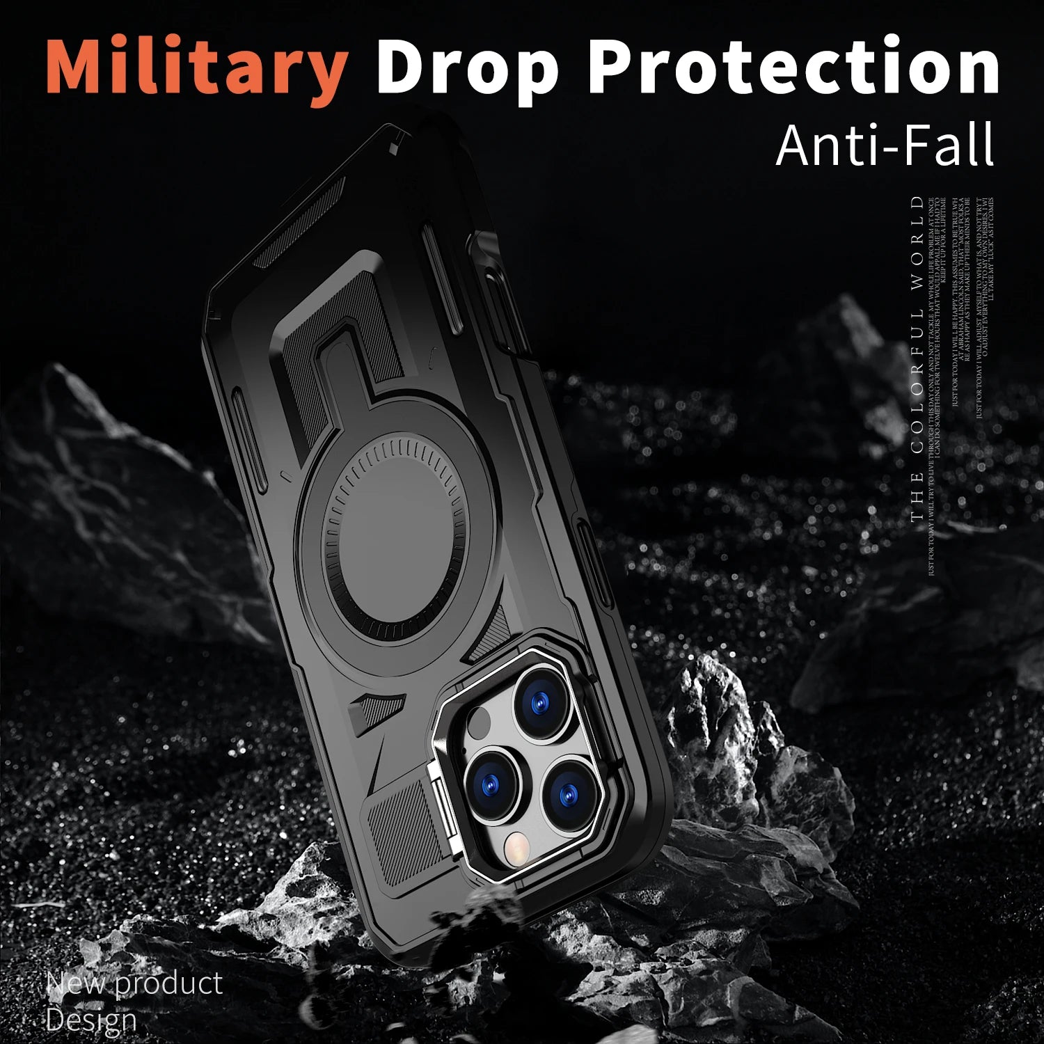 Luxurious Armor Case for iPhone 17 air 16 e 15 14 13 12 11 Pro Max Plus Magnetic Metal Stand Holder Kickstand Protective Hard Co