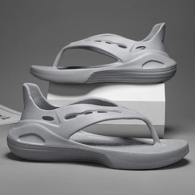 New Design Fashion Mens Flip-flops Casual Shoes Soft Slides Home Slippers Beach Shoes Men Slippers Indoor Outdoor Beach Sandals