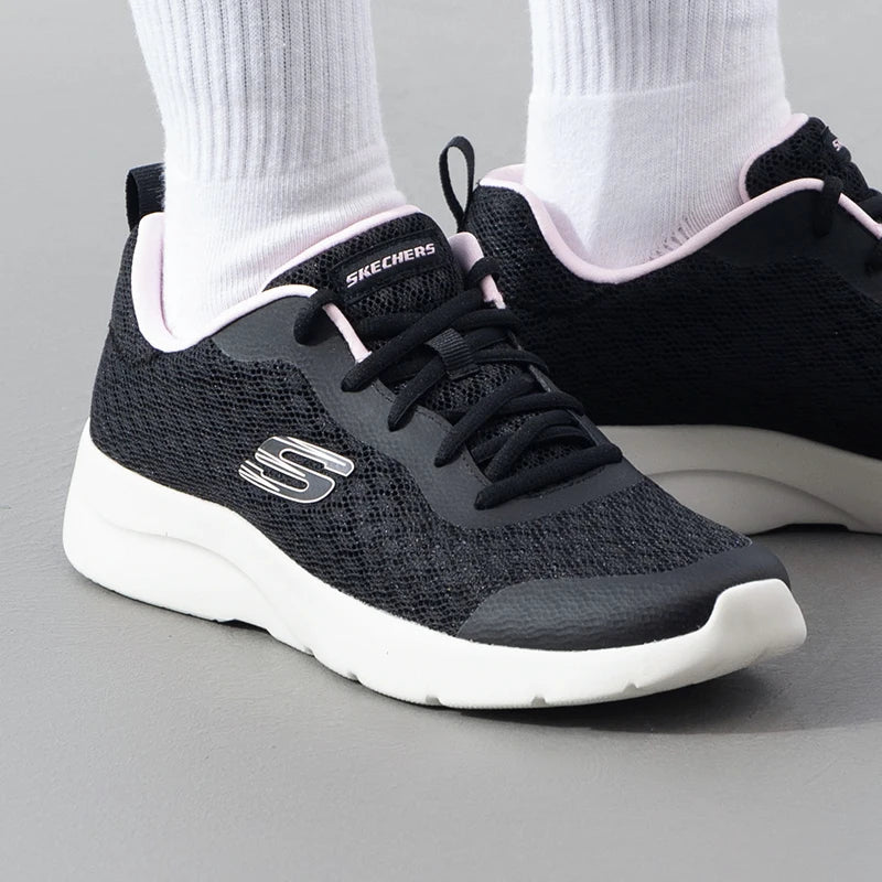 Skechers Women's Running Shoes, Sports Shoes, Walking Shoes, Breathable Soft-Soled Mesh Mom Shoes, Casual Shoes 149542-Bkpk