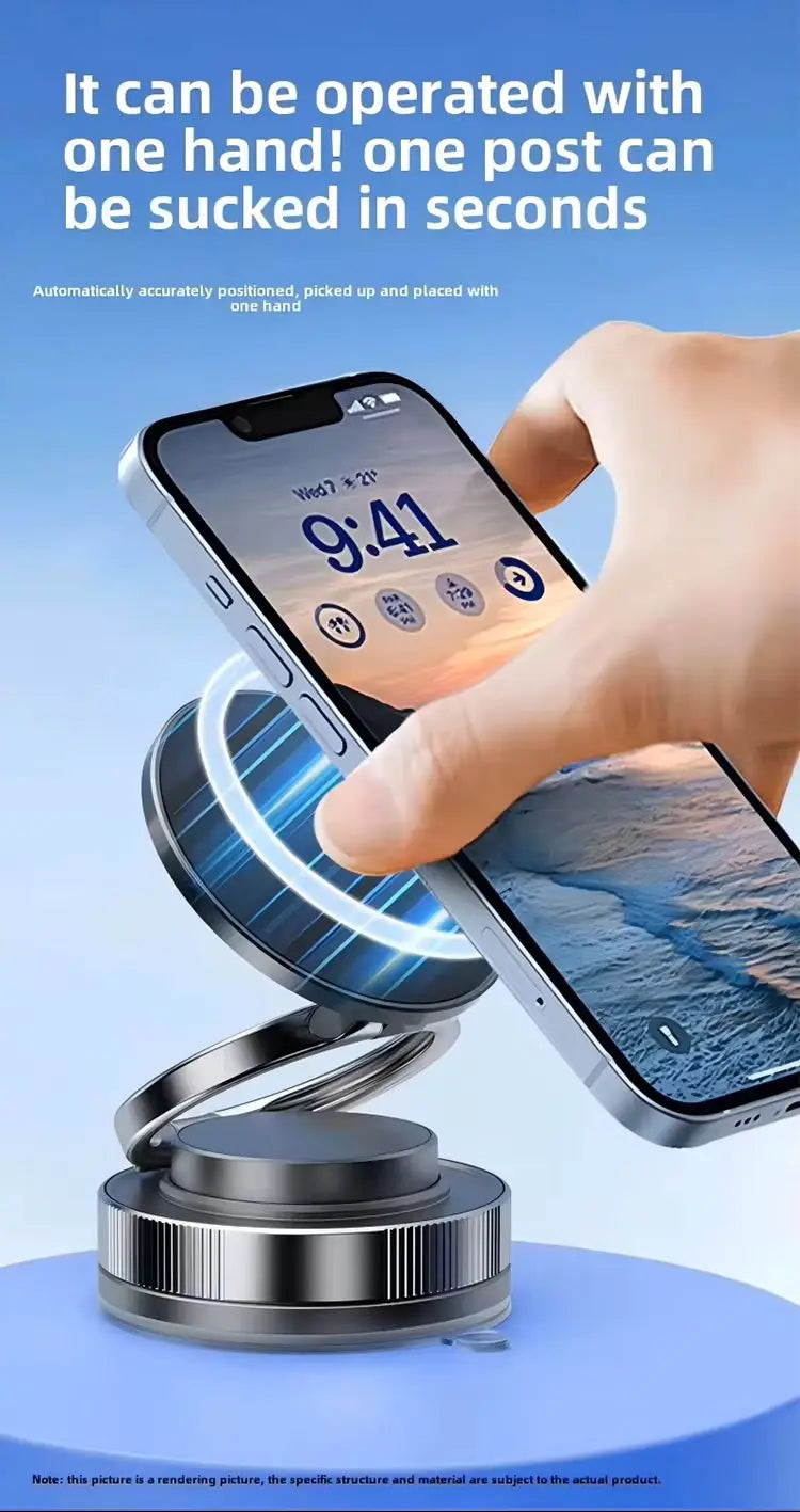 Magnetic Phone Holder for car 360° Rotatable Foldable & Adjustable Magnetic Car Mount ,Suction Cup Phone Holder for Car/Mirror