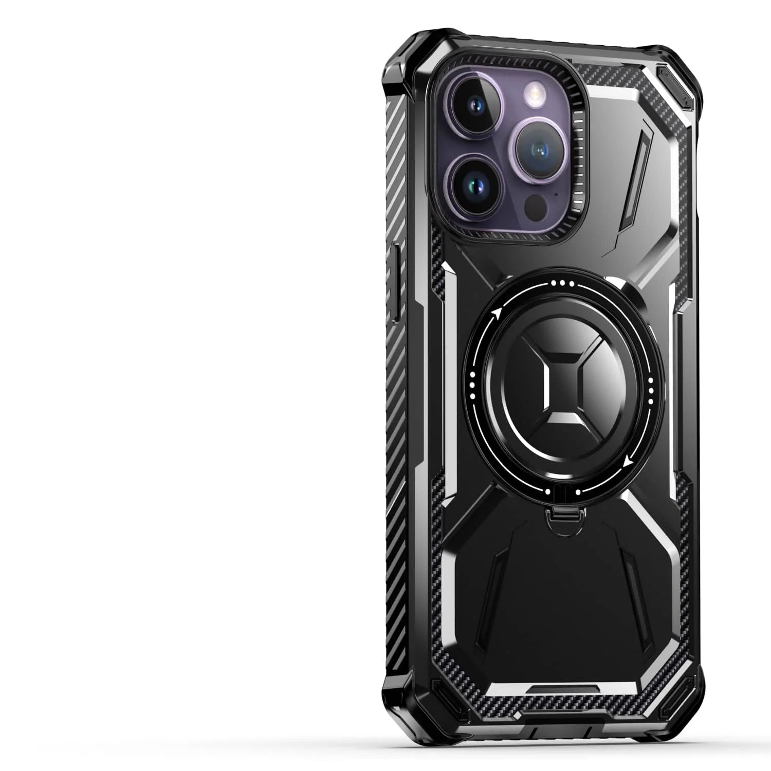 Stand Case for iPhone 16e/16/15/14/13/12/11 Pro Max XR SE 2022 7 8 Case [Compatible with Magnetic][Invisible Magnet Kickstand]