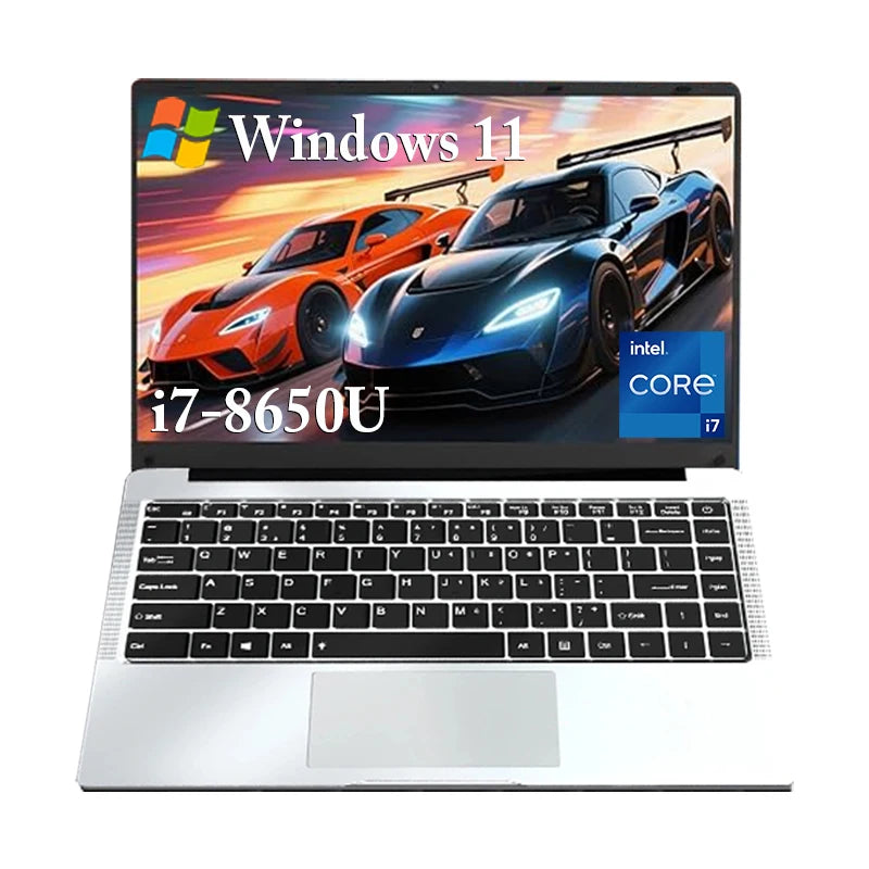 2026 Office Laptop Windows 11 intel core i7 8650U intel Atom x7 A3950 14.1 inch Notebook Computer PC 1920*1080P 12GB RAM 2TB SSD