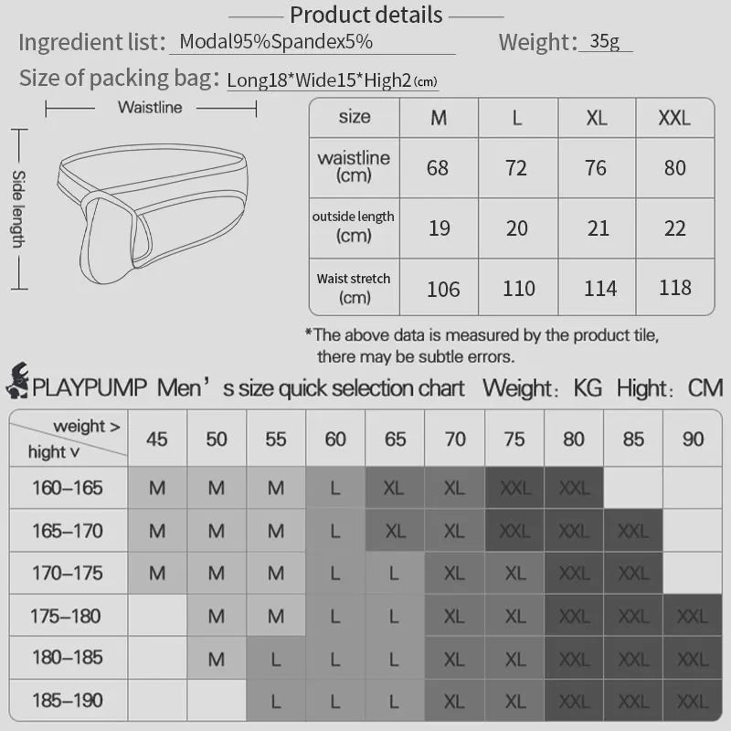 Men Modal 3D Pouch Briefs Athletic Sports Male Breathable Skin-friendly Soft Underwear High Stretch Underpants for Daily Wear
