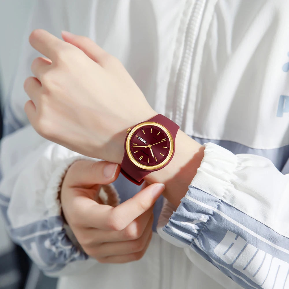 SANDA Top 6213 Male and Female Student Watches Casual Simple Dual Calendar Fashion Male and Female Student Quartz Watches 2025