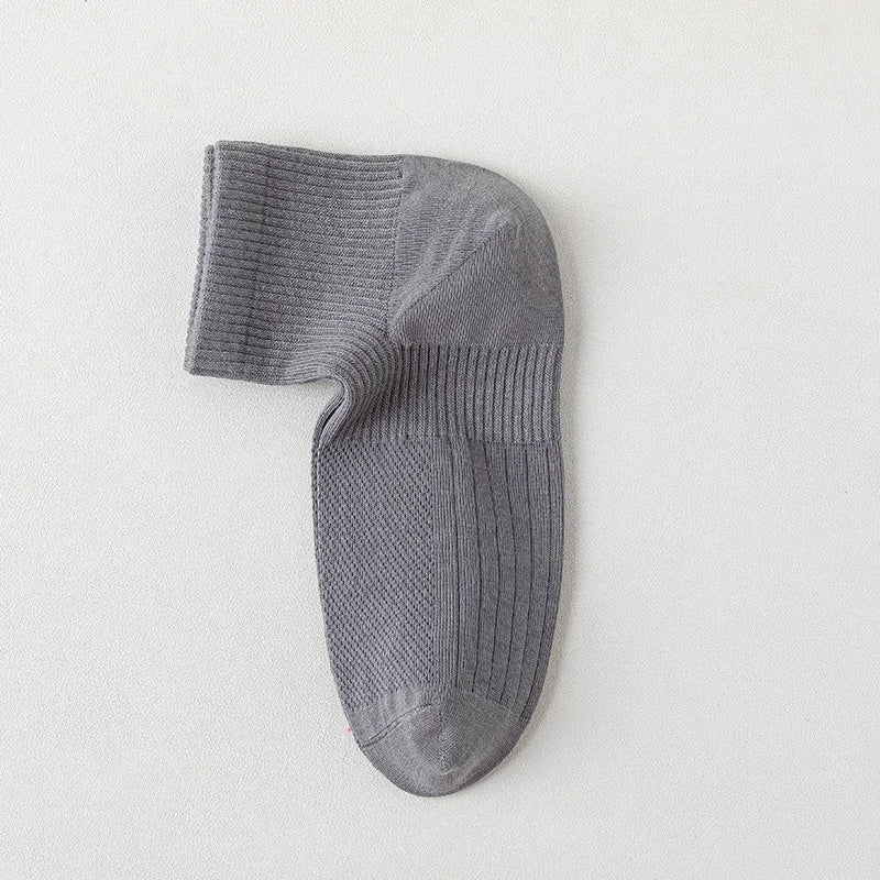 1/3 Pairs Men's Cotton Antibacterial No-Show Socks - Summer Thin Moisture-Wicking Breathable Sports Ankle Socks