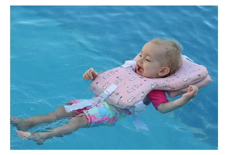 Newborn non inflatable buoyancy swim vest Professional baby neck protection swimming vest Anti rollover baby buoyancy swimsuit