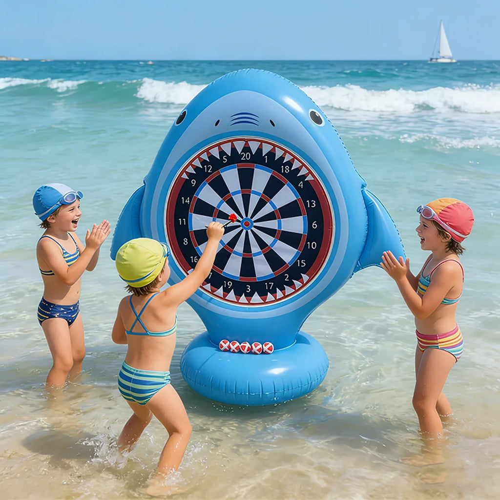 Juego de agua de mesa de dardos inflable, flotador de piscina, actividades al aire libre en la playa, regalo fresco de fiesta de