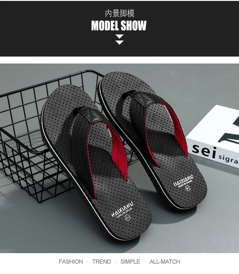 New Sandals Shoes Men Summer Men Flip Flops High Quality Beach Sandals Anti-slip Zapatos Hombre Casual Shoes 2025 Man Slippers