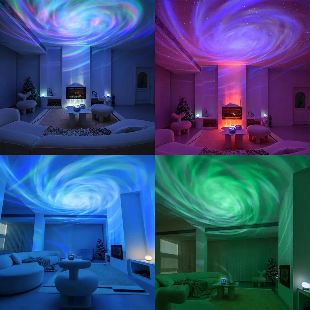 Proyector LED Cielo Estrellado con Aurora Boreal y Control Remoto
