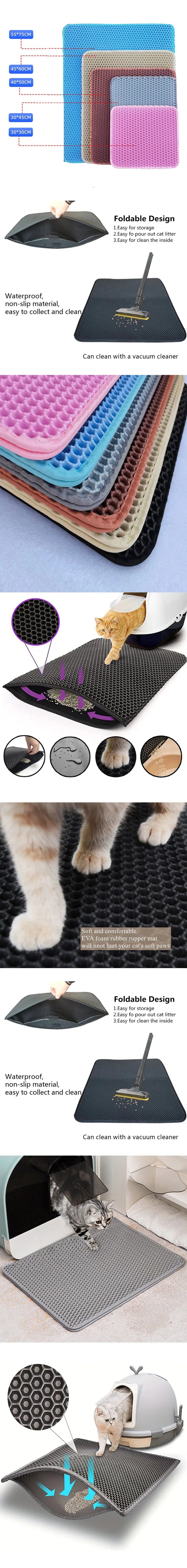 Litter Box Mat Litter Cat Sandbox Mat Cat Tray Pet Cat Sandbox Mat MSCZ04
