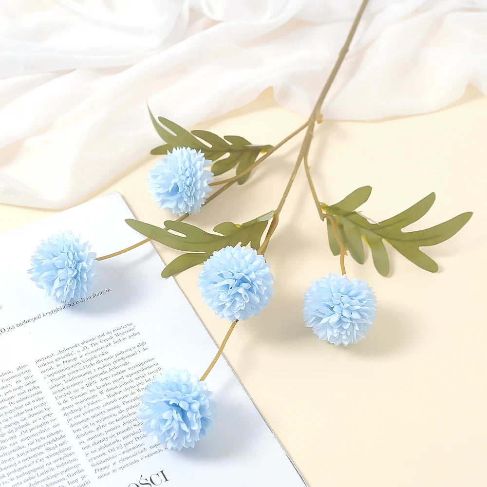 1Pcs Artificial Flowers Bouquet 51CM Hydrangea Fake Flowers for Home Decor Gardern Wedding Decoration Valentine's Day Ornament