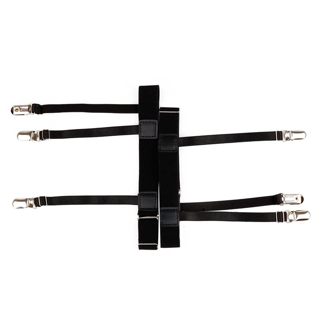 Shirt Stays Clips n Women Comfort Hidden Suspender Belt Shirt Lock Straps n Police and Military