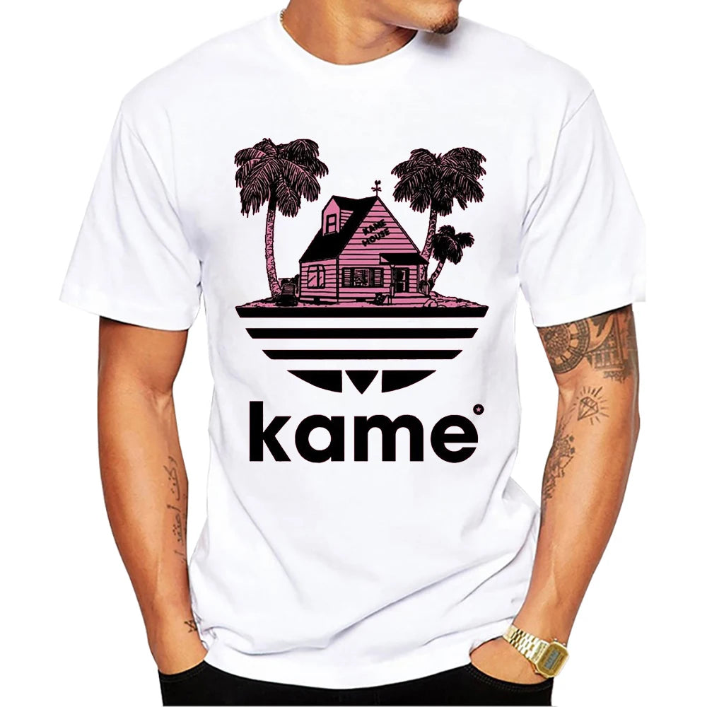 TEEHUB Kame House Print T-Shirt Fashion Cool O-neck Hattori Hanzo Men's T Shirt Short Sleeve Casual Men Clothing