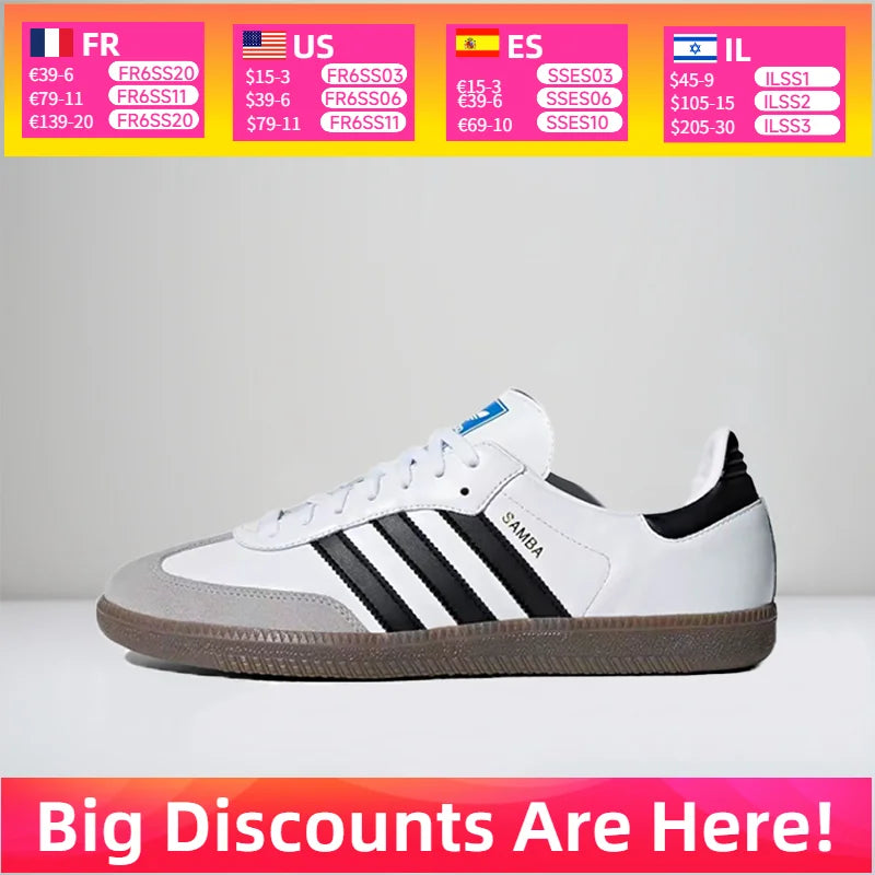 adidas Originals Samba OG Minimalist, Stylish, Versatile Everyday Casual Breathable Low-Top Sneakers Unisex B75806