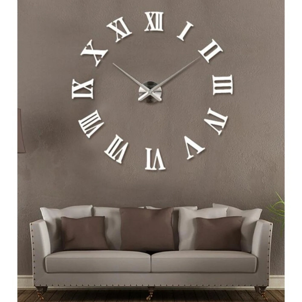New Modern Design Large Wall Clock 3D DIY Quartz Clocks Fashion Watches Acrylic Mirror Stickers Living Room Home Decor Horloge