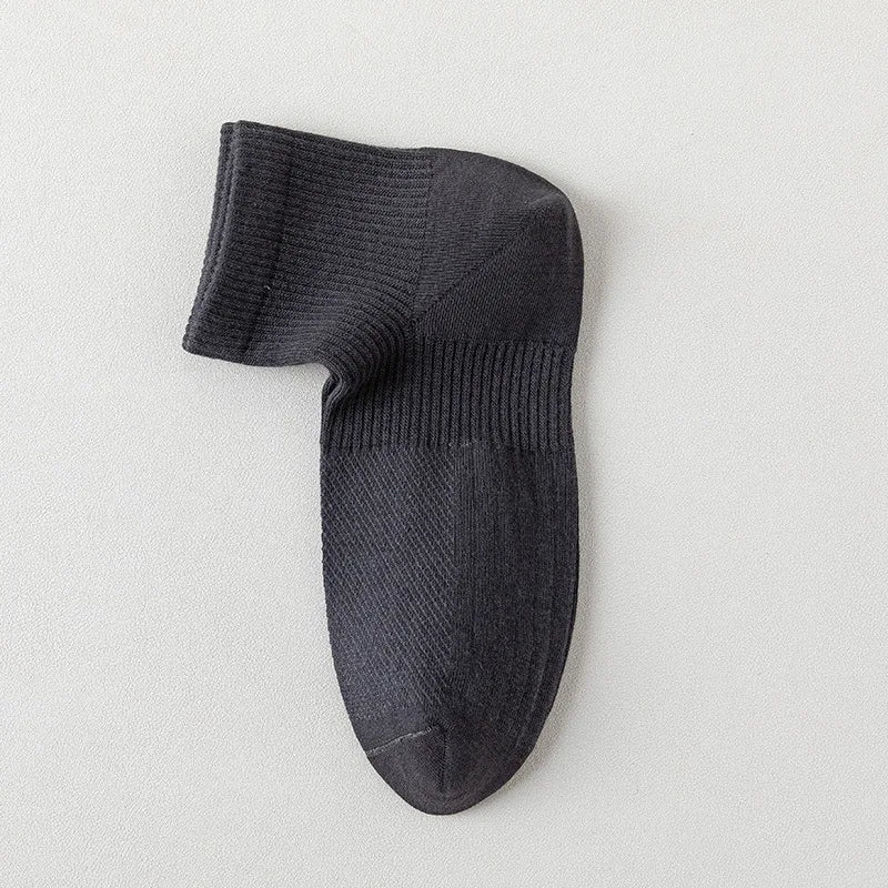 1/3 Pairs Men's Cotton Antibacterial No-Show Socks - Summer Thin Moisture-Wicking Breathable Sports Ankle Socks