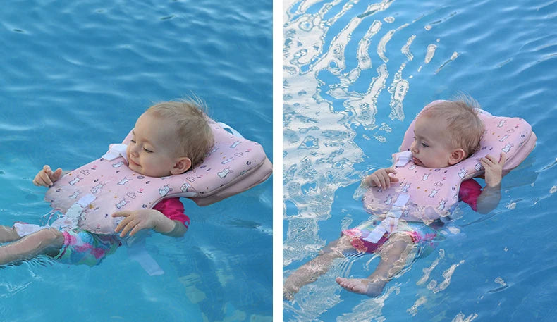 Newborn non inflatable buoyancy swim vest Professional baby neck protection swimming vest Anti rollover baby buoyancy swimsuit