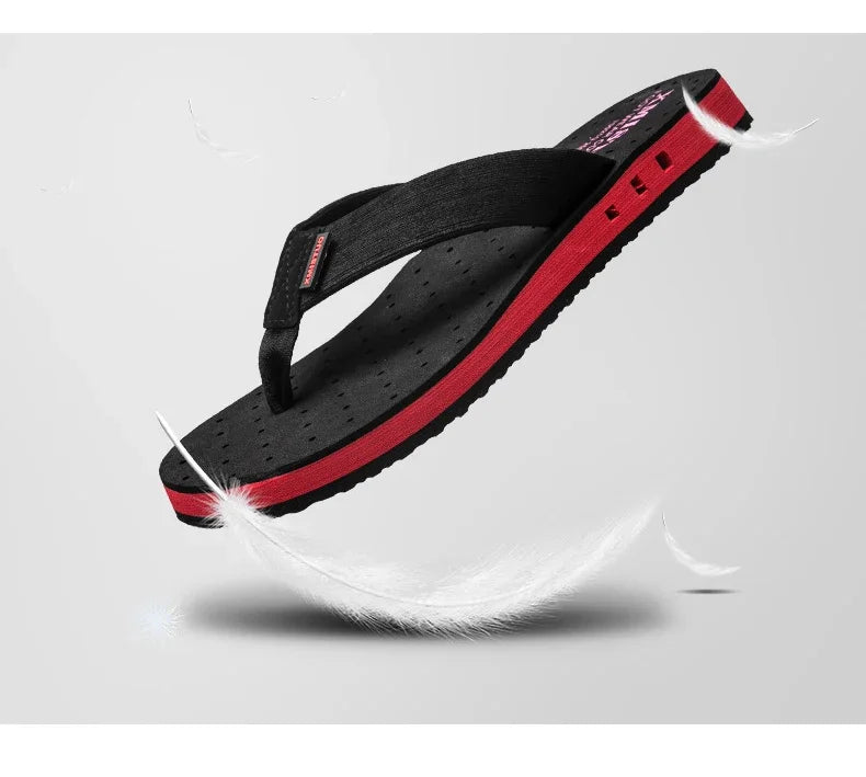 High quality Big Size Hot Sale Flip Flops Men Summer Beach Slippers Men Fashion Brand Breathable Casual Men Slippers Black Blue