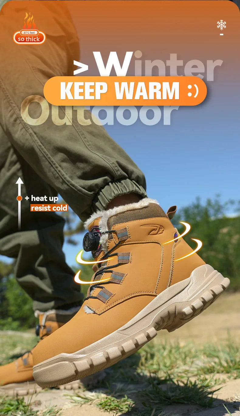 comfortable safety shoes for men high waterproof work shoes non-slip safety boots rubber outsole working sneakers with metal toe