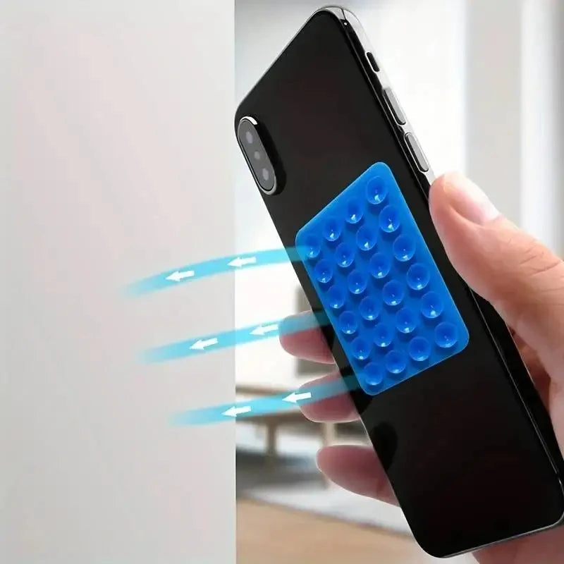 2pcs Double Sided Silicone Suction Cup Mobile Phone Suction Cup With Adhesive Pad Silicone Pad Rubber Suction Cup ﻿