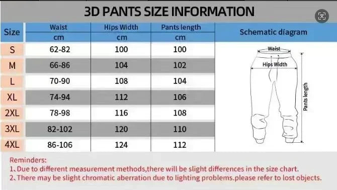 2026 Year New 3D Printed Mesh Breathable Fashionable European and American Style Adult and Children's Casual Sports Pants