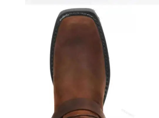 Luxury Retro Cowboy Boots Men Mid Calf Western Boot Men Pu Leather Man Slip On Shoes Winter Knight Boots Booties Plus Size 48