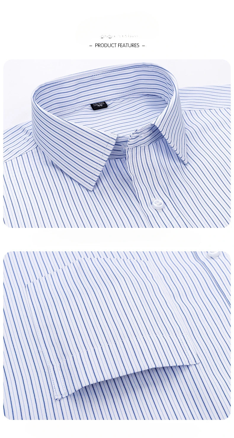 New in shirt elegant 40%cotton long-sleeve shirts for men slim fit Casual plain shirt plaid designer tops houndstooth clothes