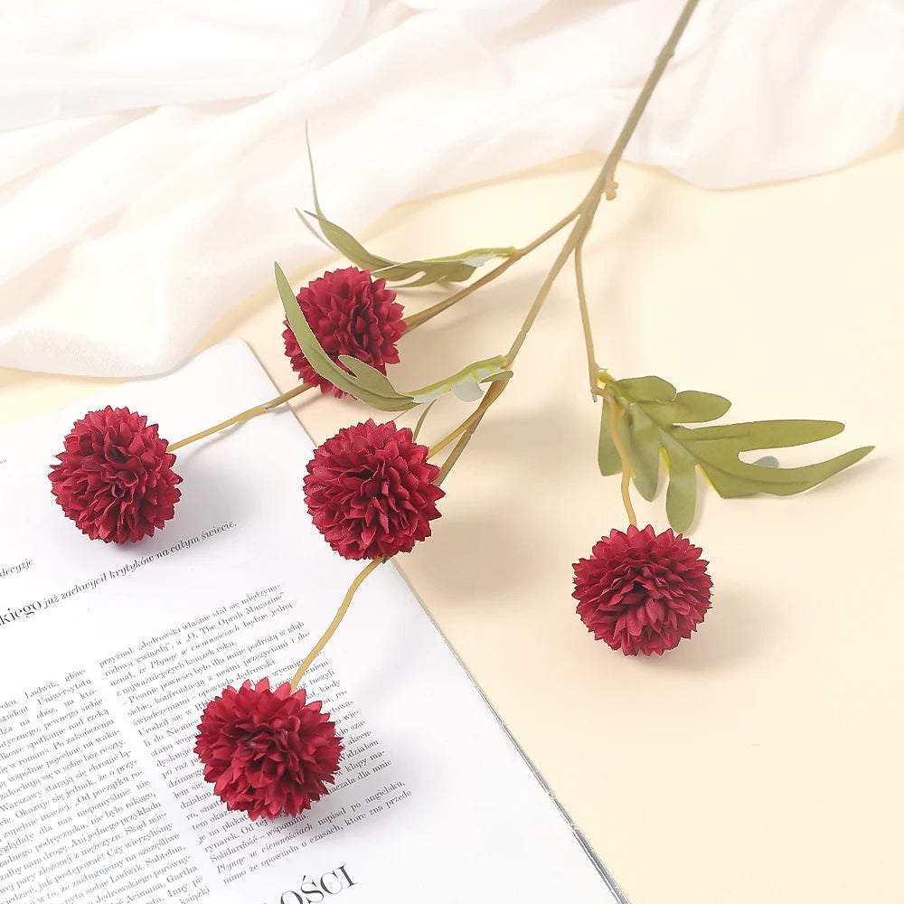 1Pcs Artificial Flowers Bouquet 51CM Hydrangea Fake Flowers for Home Decor Gardern Wedding Decoration Valentine's Day Ornament