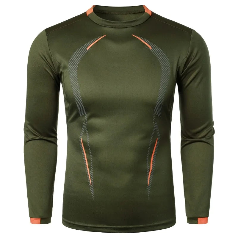 New Men's Sports Training Long Sleeve Quick-dry T-shirt Fitness Lightweight Streetwear Breathable Oversized T Shirts for Men