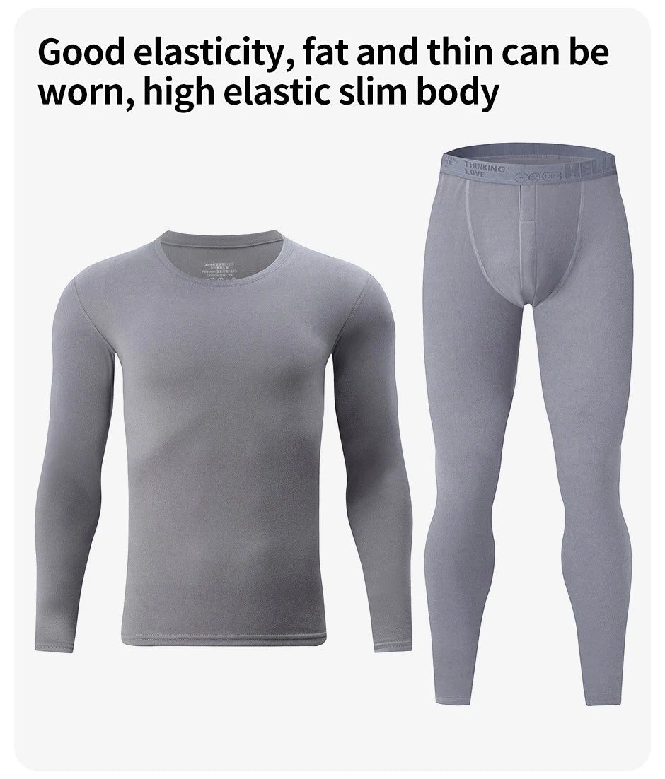 1/2/4-Piece Men's Long-sleeved Trousers In Autumn And Winter Thermal Underwear Casual Joker Sports Fitness Solid Color Suit