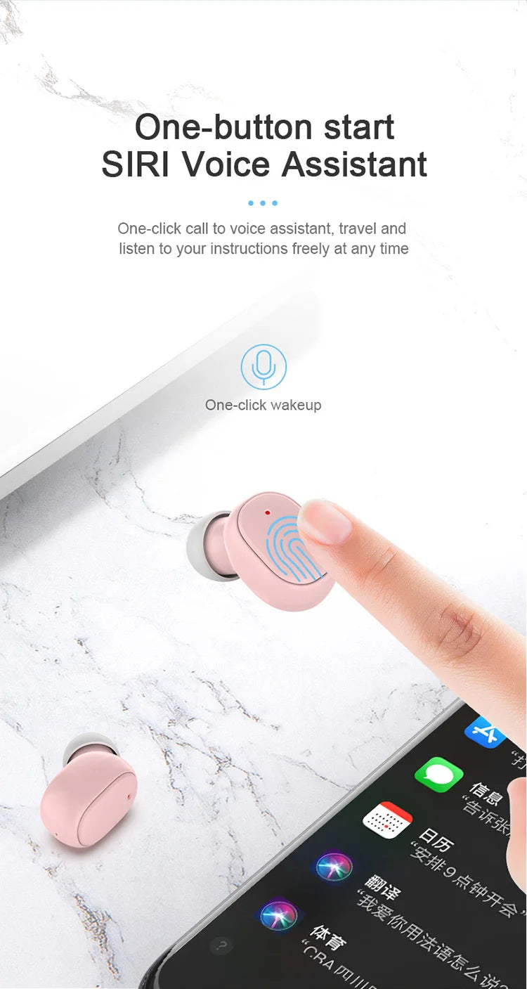 Bluetooth Earphones In ear Wireless Earphones Bluetooth 5.0 Mobile Phones Headsets Sports Cycling Headphones With Microphones