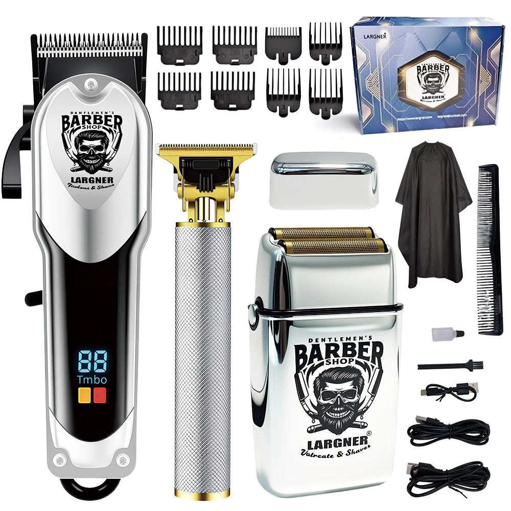 Kit Profesional de Corte de Cabello LARGNER RQ6678 – Cortadora Eléctrica 3 en 1