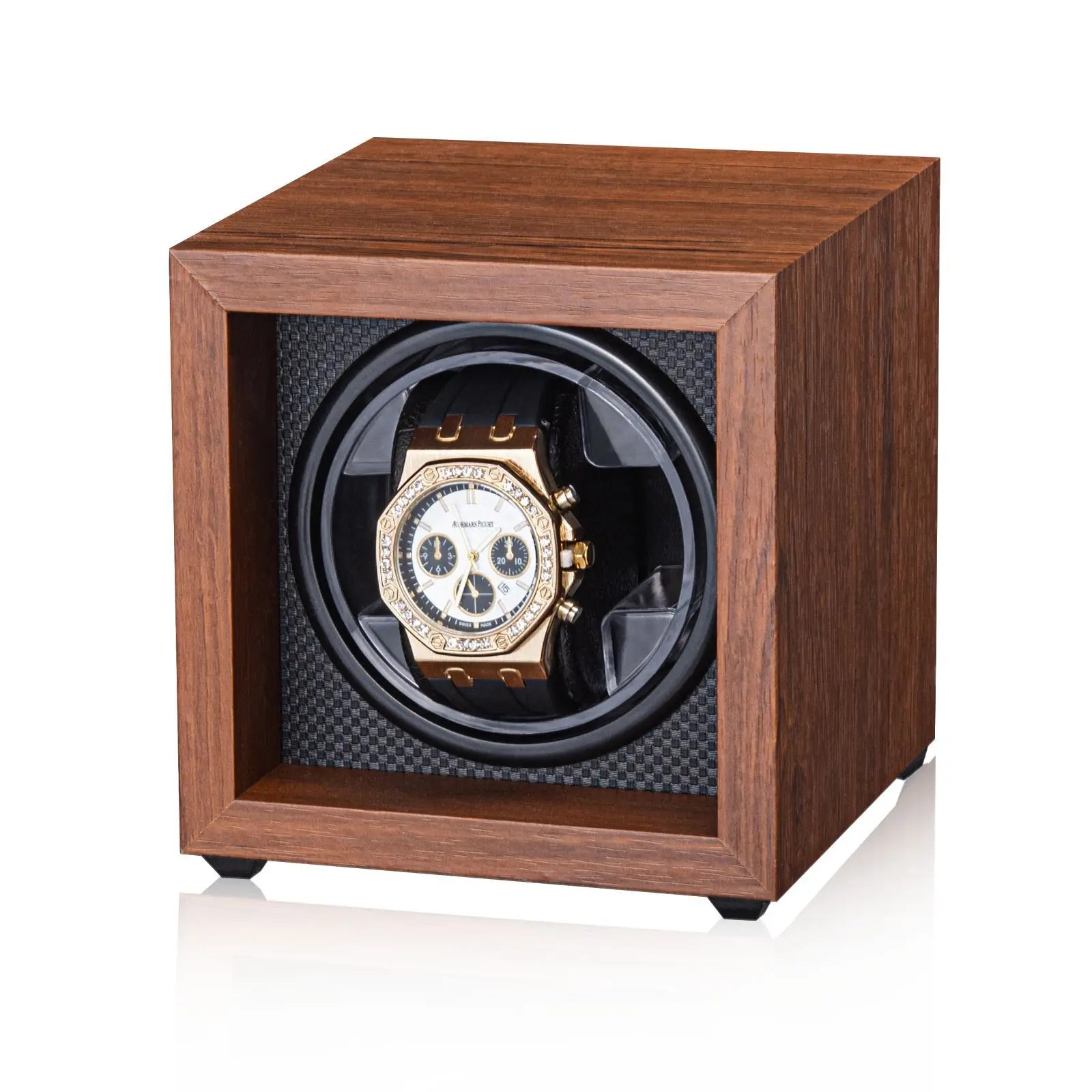 Watch Winders for Automatic Watches witn Light 1slots/2slots/4slots/6slots Watches Rotate Stand 5V-9V,1A-2A USB Cable Connection