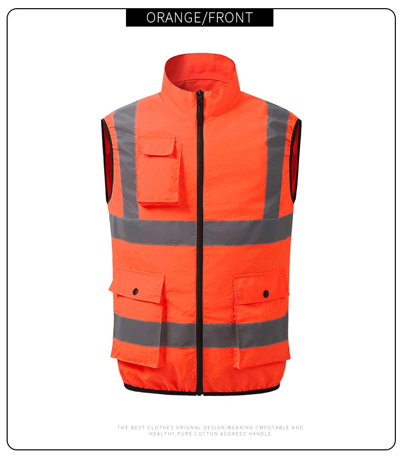 Summer Air-Conditioning Workwear with Fan Cooling, Outdoor Temperature-Reducing Breathable Vest with 4 Fans and Super Large Airf