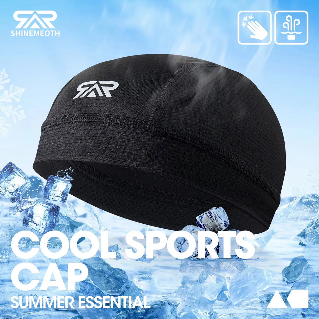 Cool Unisex Cycling Cap Quick Dry Material Sun Absorption UPF 50+ Road Bike Cycling Specialist Cooling Skull Cap Helmet Liner