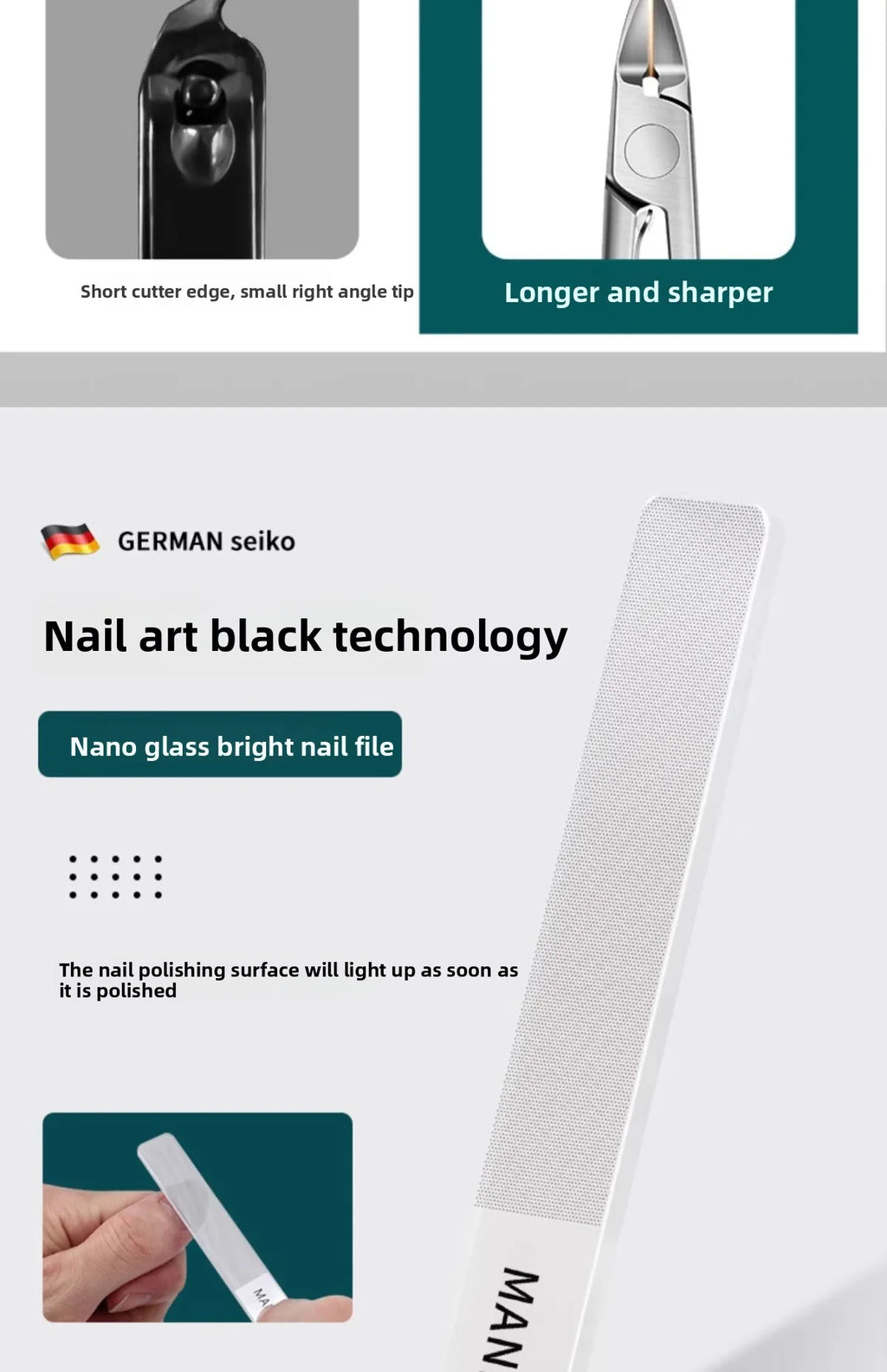 Thick Nail Professional Nail Clipper with Stainless Steel Body for Nail Care and Removing Ingrown Nails 1pcs