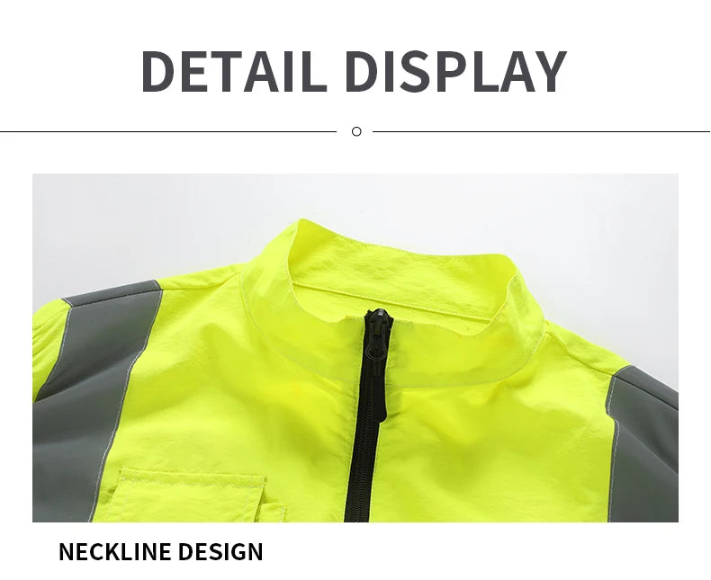 Summer Air-Conditioning Workwear with Fan Cooling, Outdoor Temperature-Reducing Breathable Vest with 4 Fans and Super Large Airf