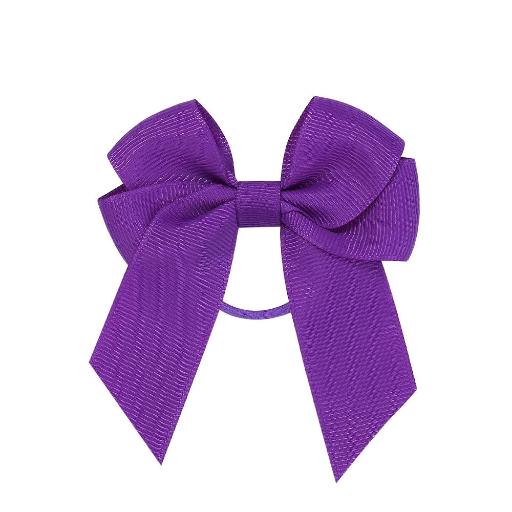 3.15inches Solid Color Hair Ribbon Hair Band for Girls Toddler Cheer Up Bows Head Rope Kids Headwear Ponytail Hair Accessories - EXPRESS STORE