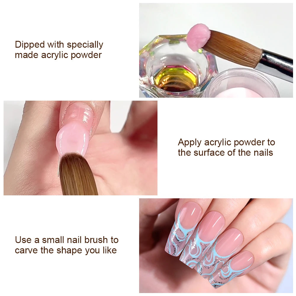 Pincel Profesional para Uñas Acrílicas KADS – Kolinsky Sable UV Gel