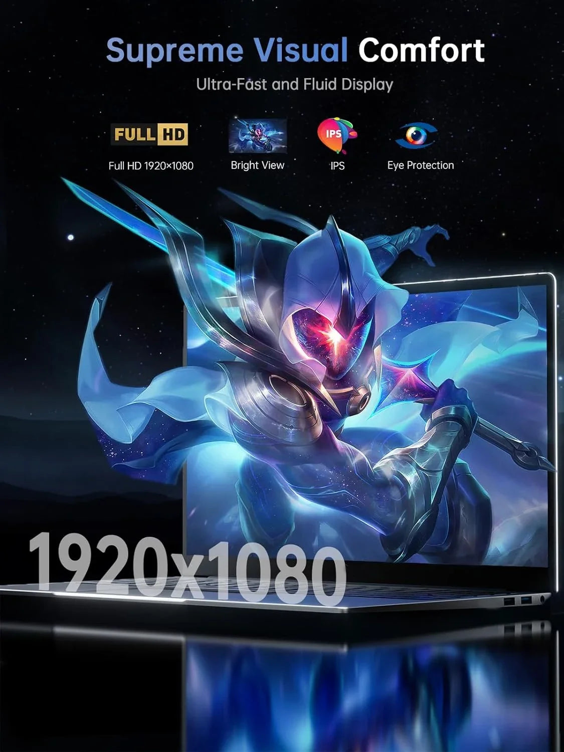 HOT 15.6 Inch Laptop Windows 11 Intel Core i7 8650U 32GB 1024GB 1920x1080 HD Gaming Computer PC Gamer Office Ultra Slim