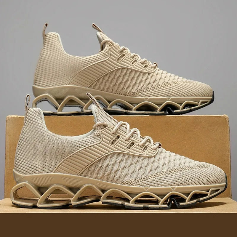 1 Pair Large Size Running Shoes for Men Antiskid Damping Cool Outsole Walking Trekking Leisure Summer Running Zapatills Sneakers