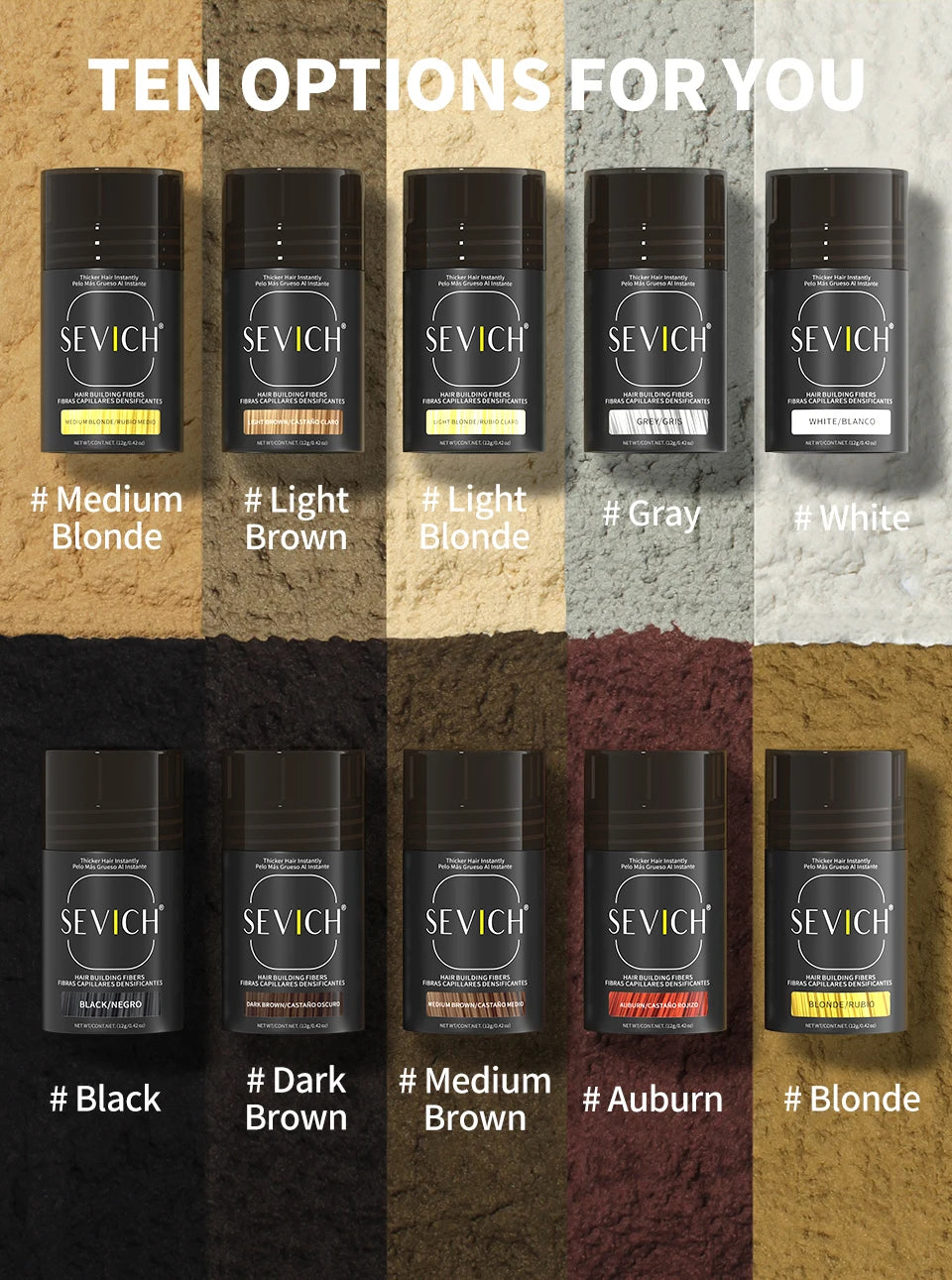 Hair Fibers Regrowth Powders Black Volumizing Hair Fibers Hair Building Fiber Natural Keratin Hair Styling Thickening Powder