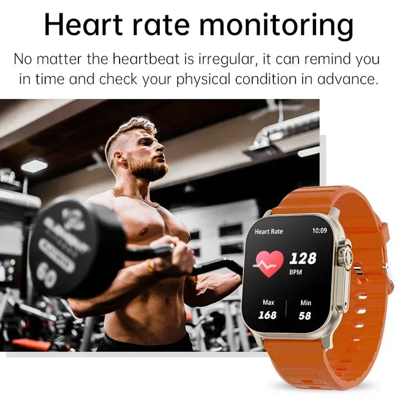 7 in 1 strap watch DT900 Support Music Wireless charging Bluetooth Calling Health& Fitness Tra Sports smart watch men and women