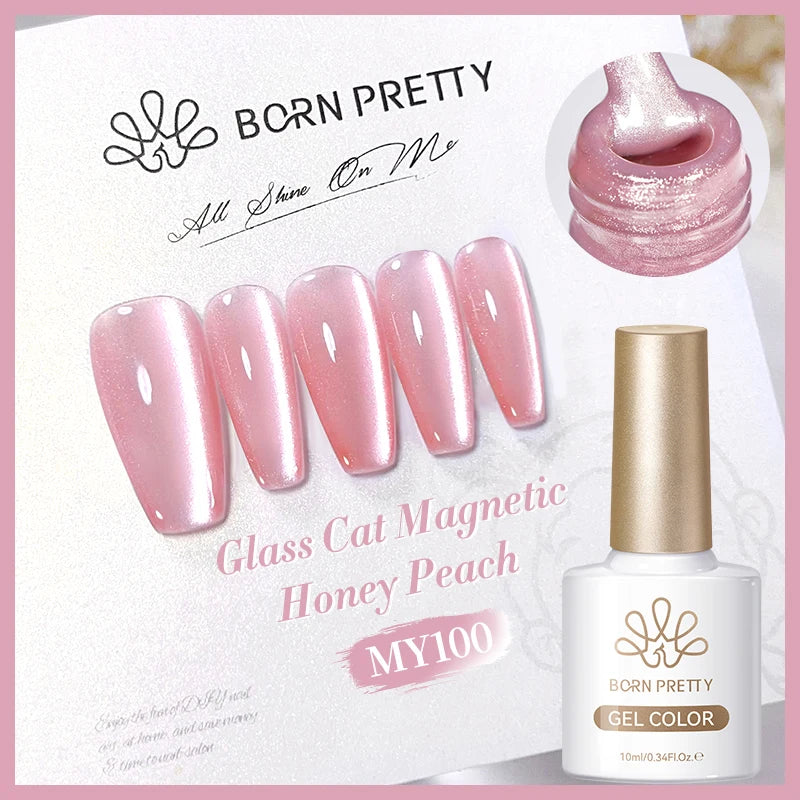 BORN PRETTY Super Holos Cat Magnetic Nail Gel Polish for Nails 10ml Soak Off Holographics Laser Gel Polish Auroras Glimmer Nails