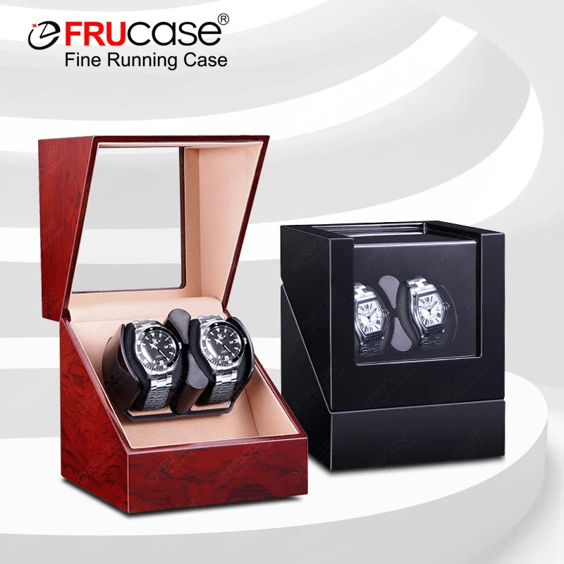 FRUCASE Double Watch Winder For Automatic Watches Watch Box USB Charging 2+0