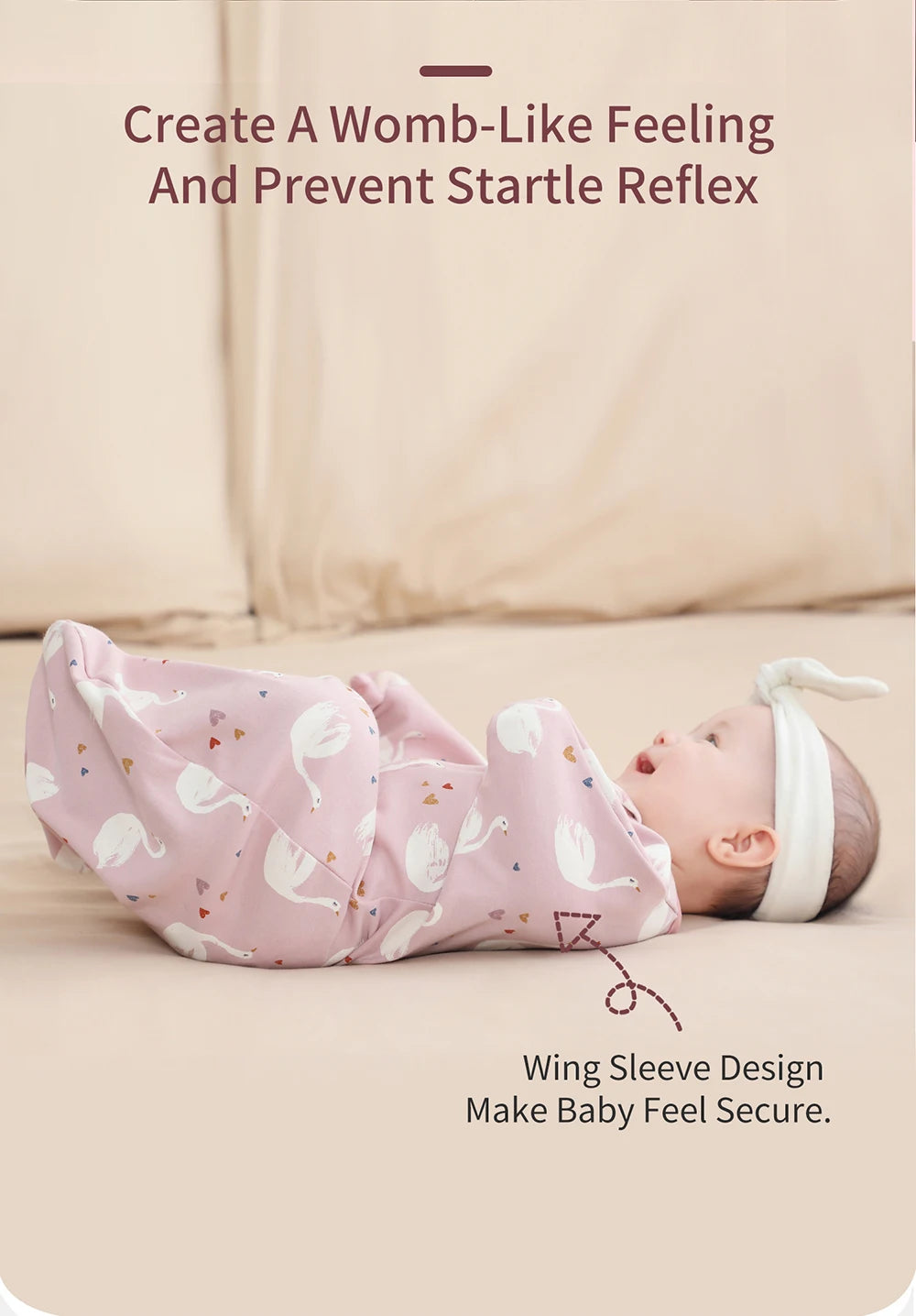 INSULAR Baby Cotton Sleeping Bags Newborn Anti-shock Sleepsacks Raised Hand Surrender Blankets Infant Cartoon Anti-startle Jump