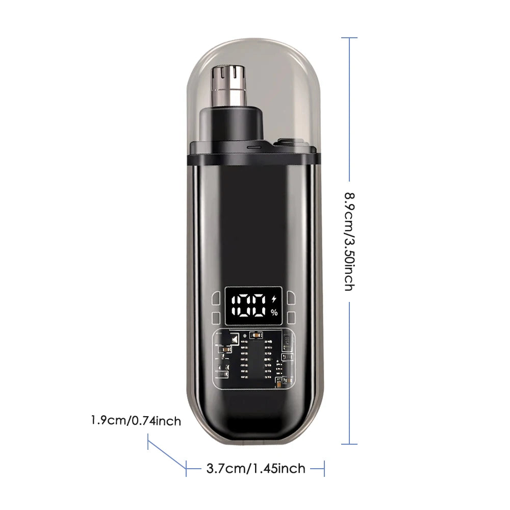 Rechargeable Nose Hair trimmer and Facial Hair remover for Men Nose Hair Shaver for nasal clearance - portable grooming tool for