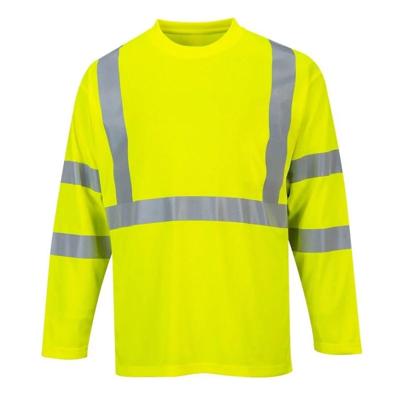 Outdoor spring and autumn long sleeved T-shirt, running and cycling safety clothing, quick drying and speed reducing casual clot