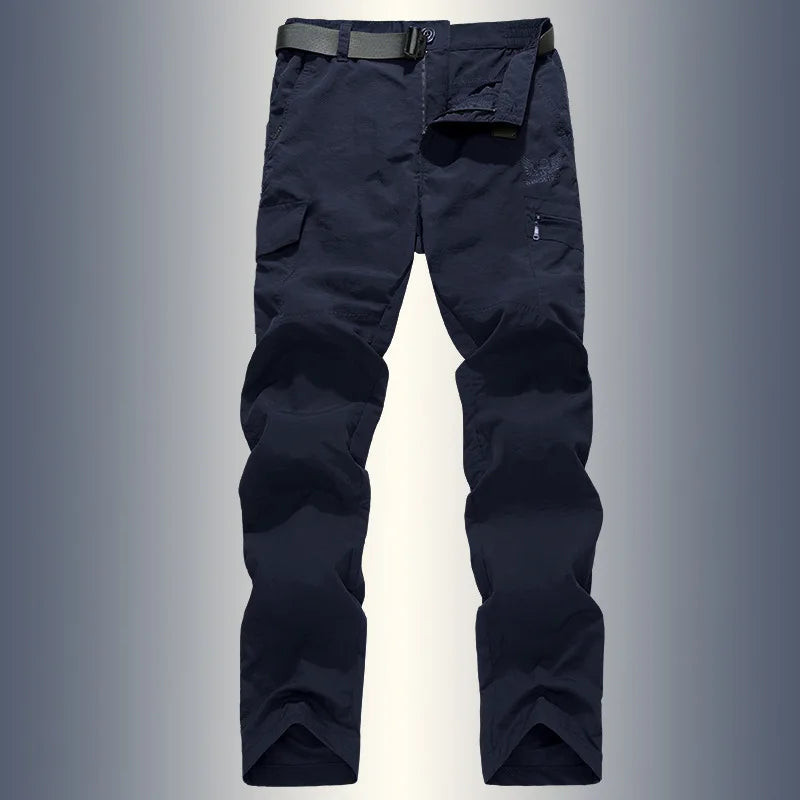 Tactical Waterproof Cargo Pants Men Summer Quick Dry Long Trousers Male Outdoor Sport Trekking Camping Fishing Pants Size M-4XL