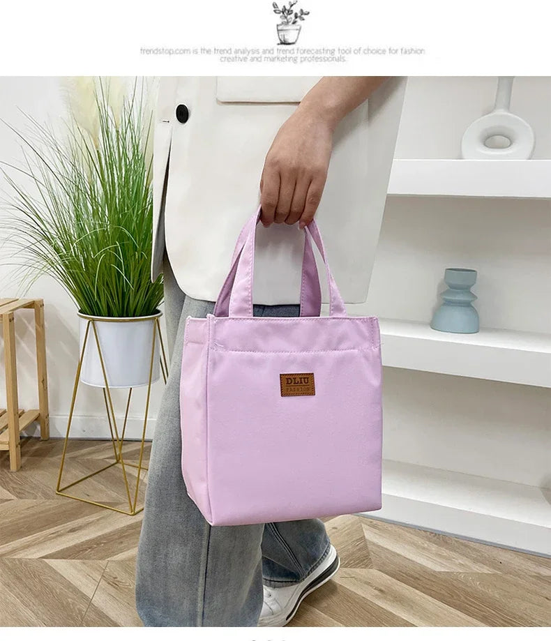 Large Capacity Insulated Lunch Bag – Aluminum Foil Thermal Tote